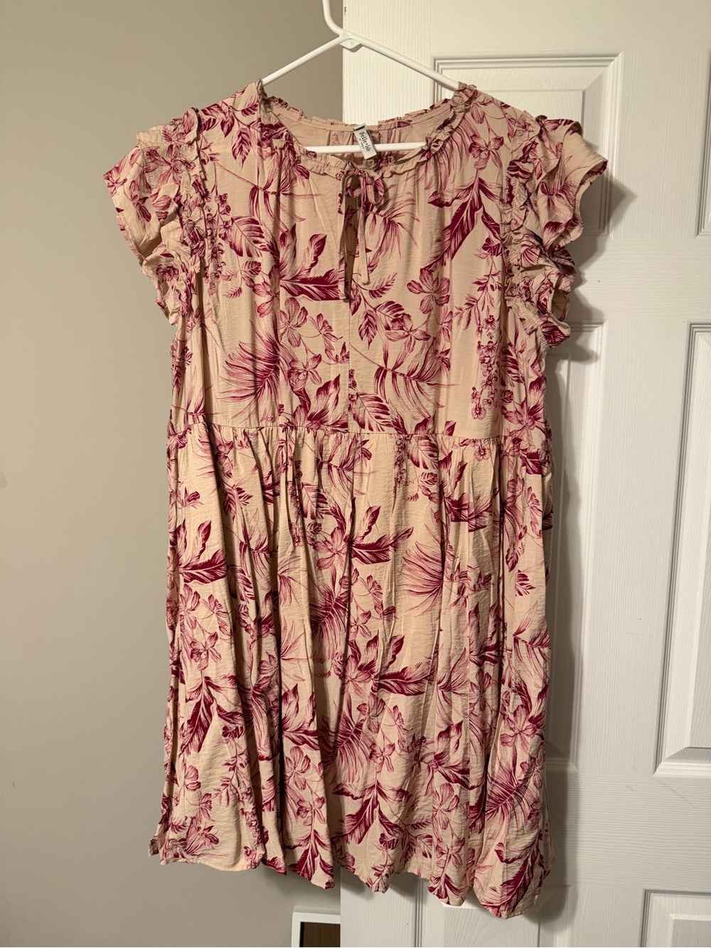 torrid Blush Dress with Berry Floral Print